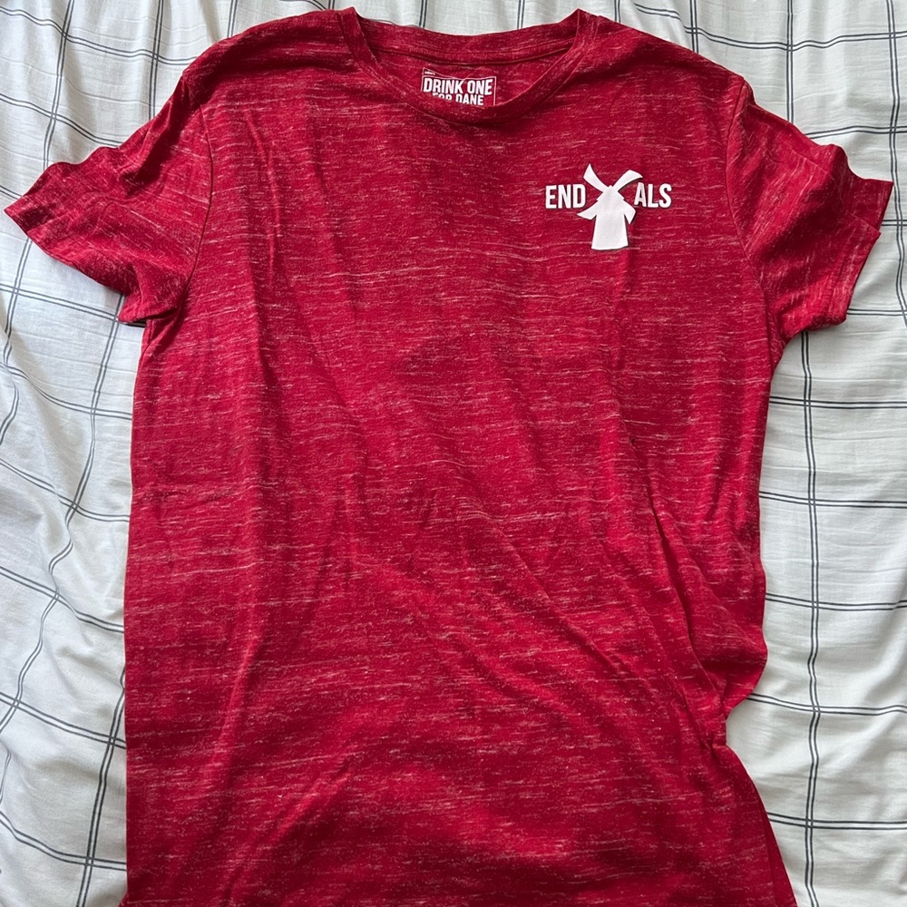 Mens large “drink one for Dane” day shirt. Limited employees only drop